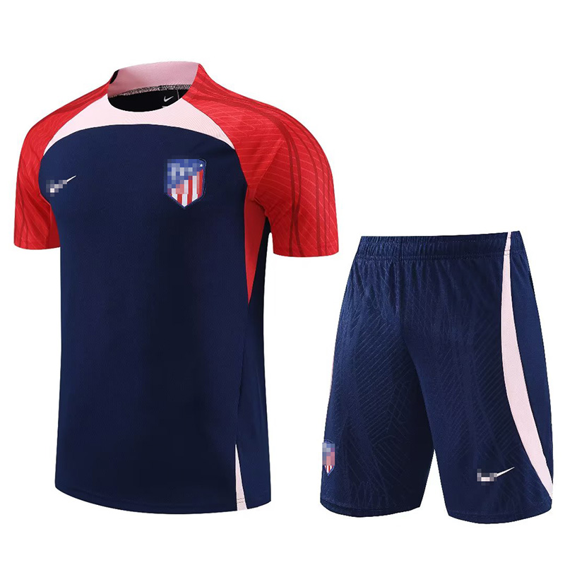 Camiseta de Entrenamiento de Atlético de Madrid 2023/2024 Azul Marino/Rojo